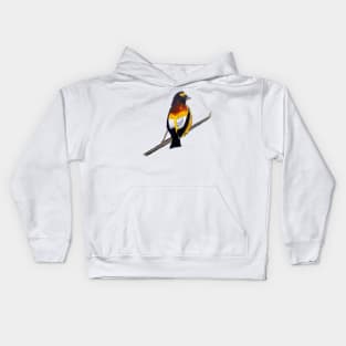 Evening Grosbeak Kids Hoodie